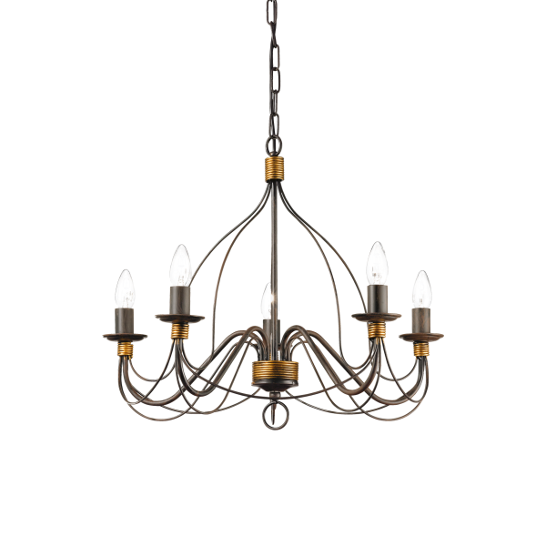 Люстра Ideal Lux CORTE SP5 RUGGINE (057187)