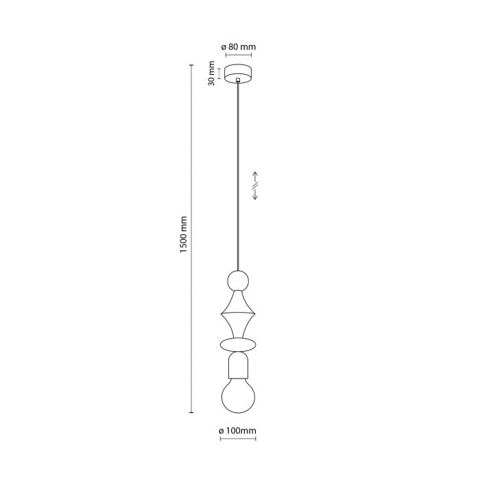 Підвісний світильник TK LIGHTING 10703 TOWER