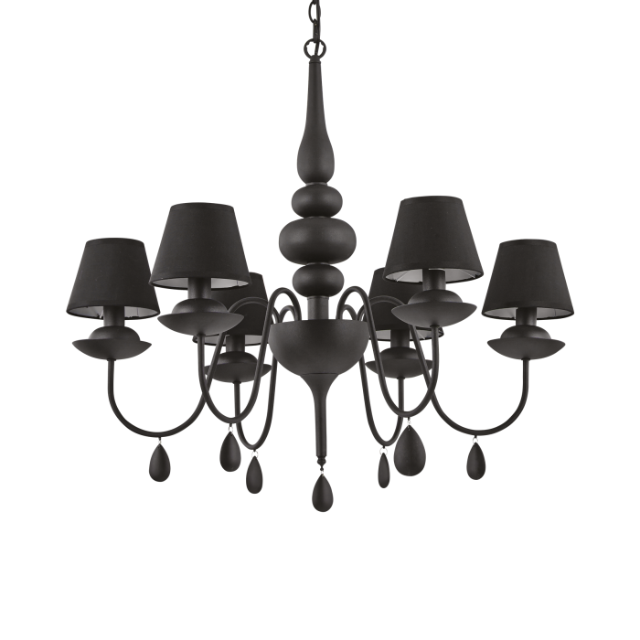 Люстра Ideal Lux BLANCHE SP6 NERO
