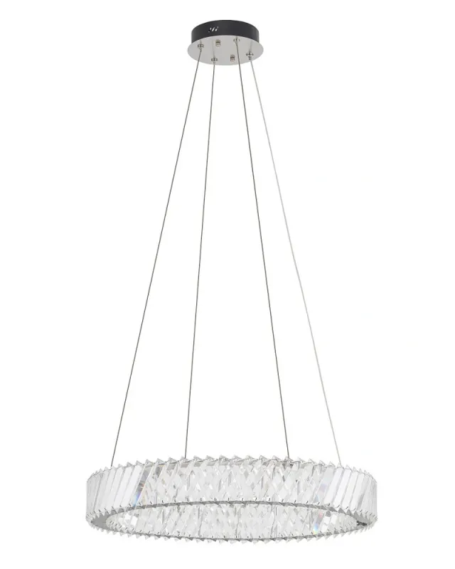 Люстра Nowodvorski 11705 Luxora Round LED 1x30W 3000K 2700Lm IP20 хром