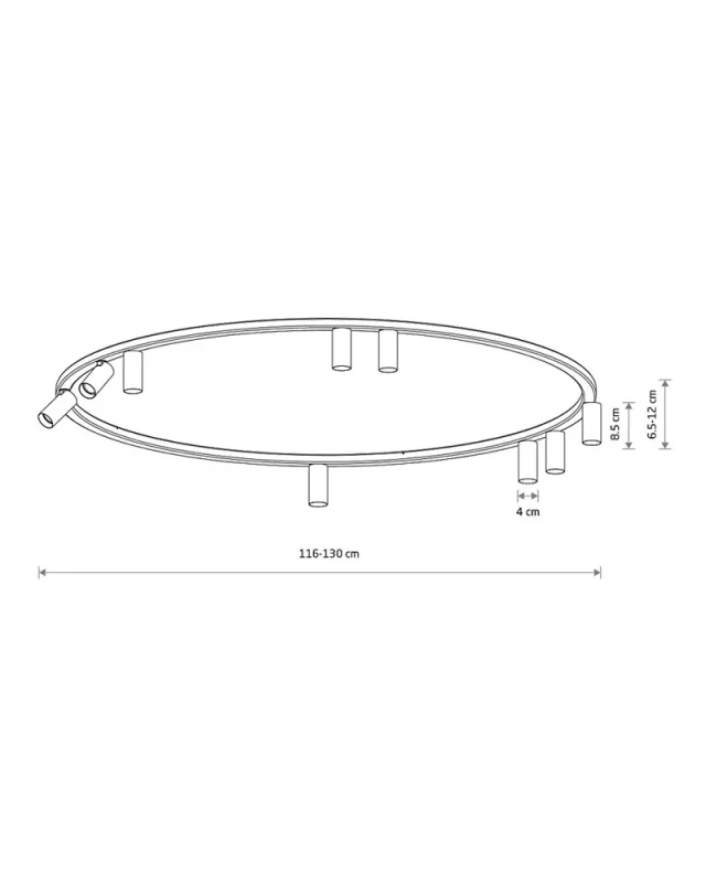 Люстра Nowodvorski 11953 Fourty Round GU10 R35 9x10W IP20 синя