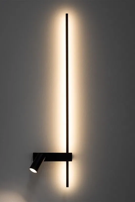 Настінний світильник Nowodvorski 11426 Easy Right GU10 MR11 10W + LED 11W 3000K 380Lm IP20 Чорний