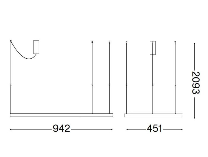 Підвісний світильник Ideal Lux 345222 WAVES-1 SP ORO