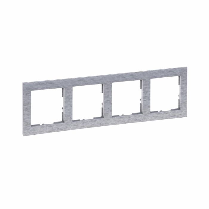 Рамка 4-а Legrand SUNO 721564 фактурний алюміній