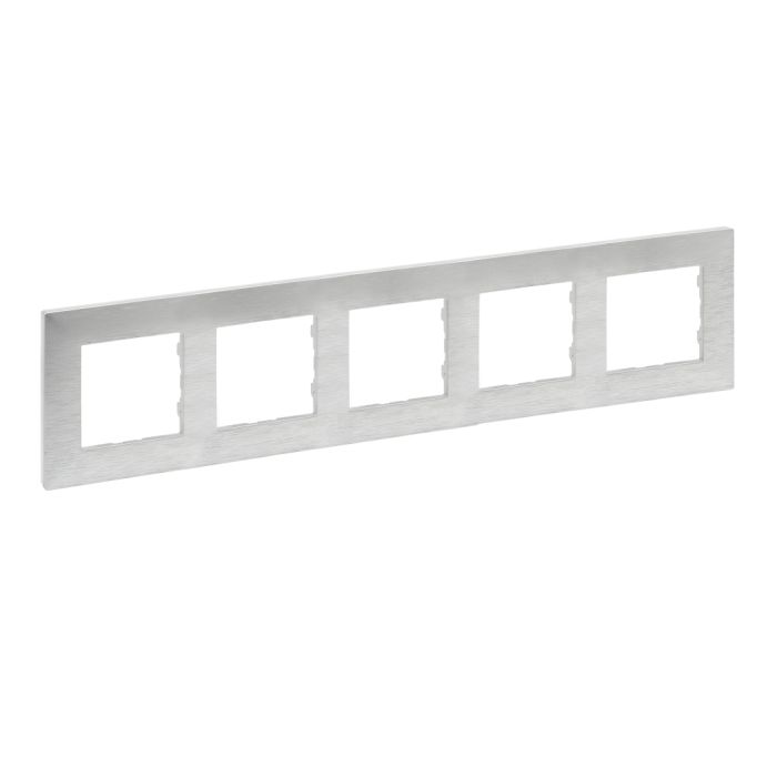 Рамка 5-місна Legrand 863895 NILOE STEP Фактурний алюміній