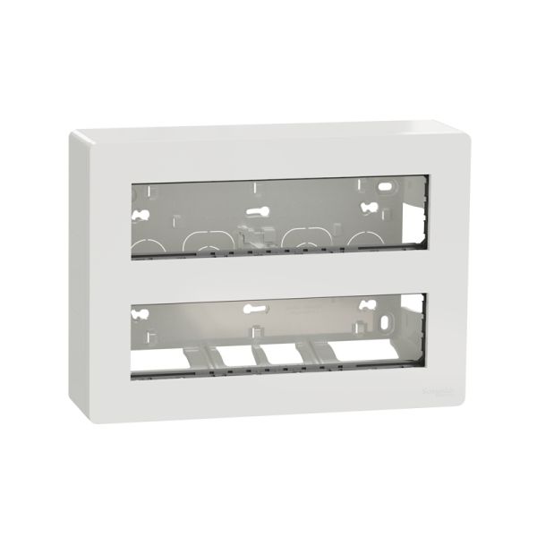 Блок unica system+ зовнішня установка 2х5 антиб. Unica New, NU121020, білий