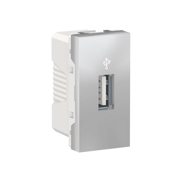 USB-конектор, 1-мод., Unica New NU342930 алюміній
