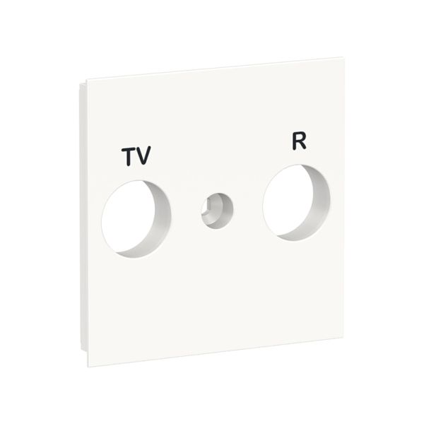 Лицьова панель TV/FM розетки, Unica New NU944018 білий