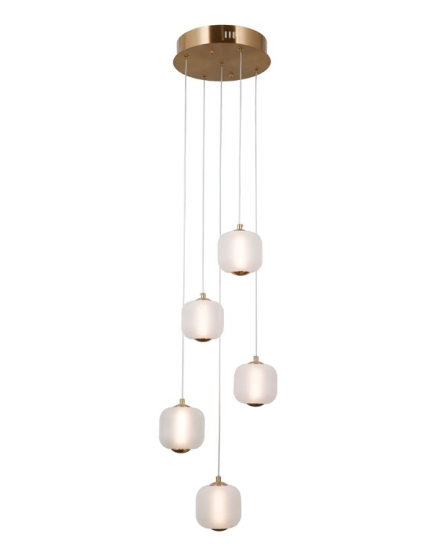 Люстра підвісна ITALUX PND-34362-5-HBR-OPAL Ganti