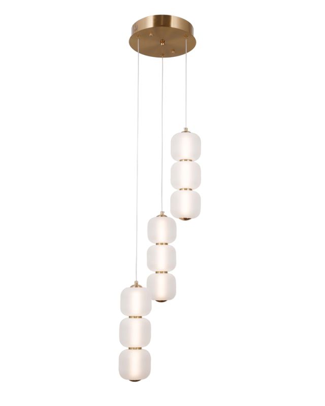 Люстра підвісна ITALUX PND-34362-9-HBR-OPAL Ganti