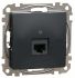Комп'ютерна розетка RJ45 кат. 5е UTP Schneider Sedna Design SDD114451 Чорний