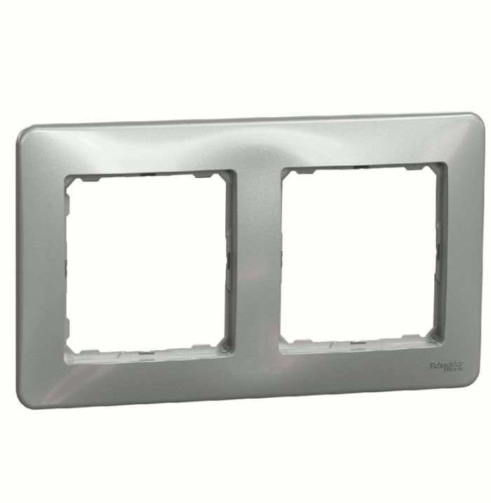 Рамка 2-на Schneider Sedna Design SDD313802 Алюміній