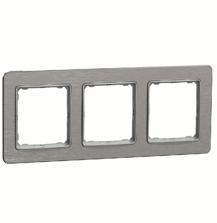 Рамка 3-на Schneider Sedna Elements SDD370803 Алюміній матований