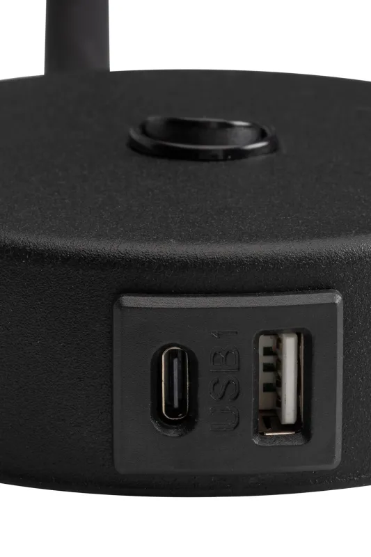 Настінний світильник TK Lighting 10200 LAGOS USB BLACK (30550)