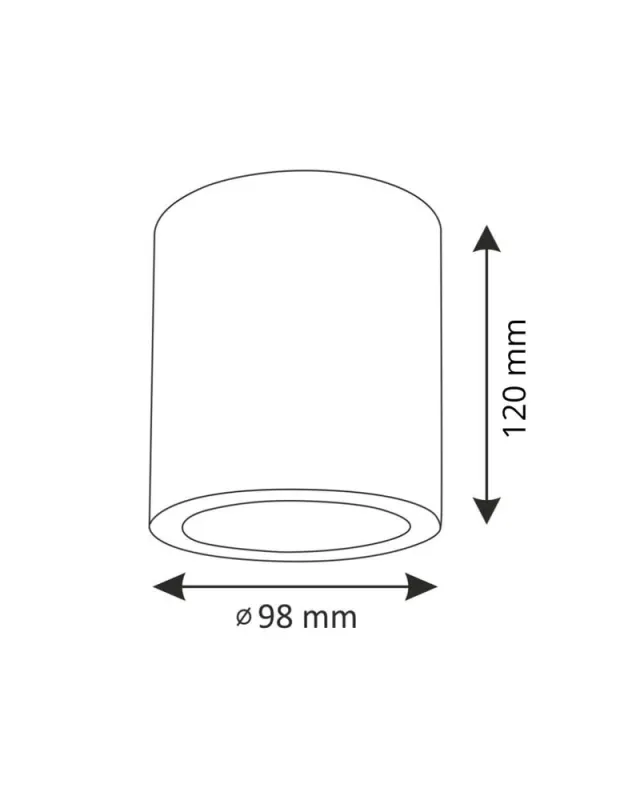 Точковий світильник Goldlux 311696 Jupiter E27 20W IP20
