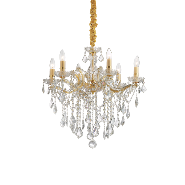 Люстра Ideal Lux 035635 FLORIAN SP6 ORO