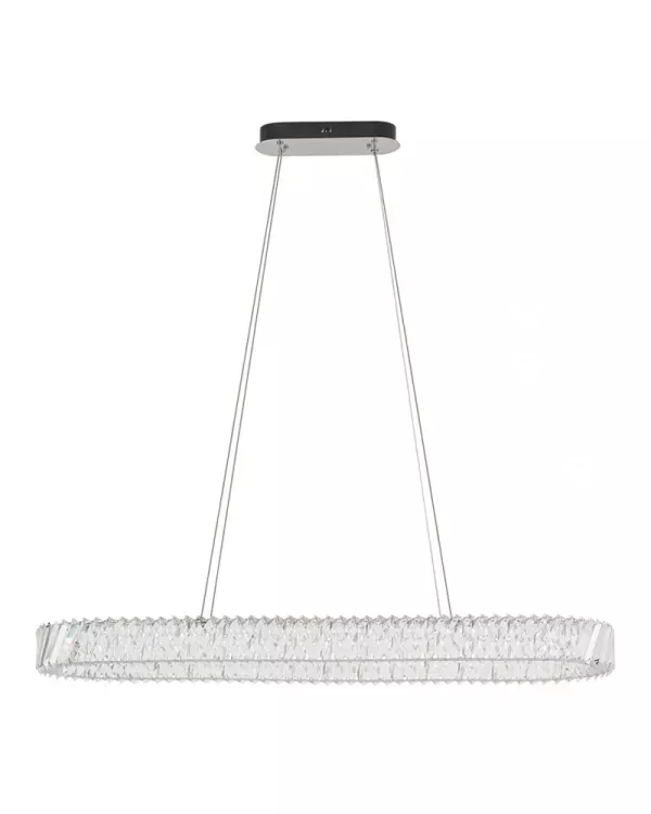 Люстра Nowodvorski 11707 Luxora Oval LED 1x40W 3000K 3600Lm IP20 хром