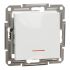 Вимикач 1-кл з підсвічуванням Asfora Schneider Electric EPH1470121 білий без рамки