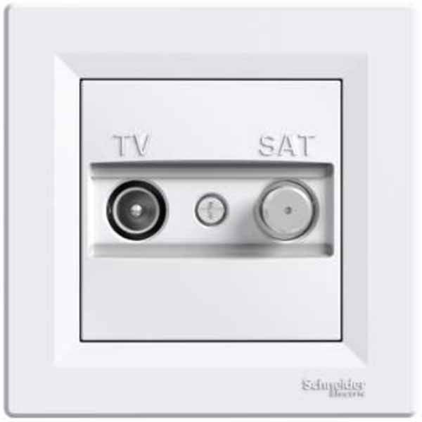 Розетка tv-sat прохідна (8 дб), білий (EPH3400321)