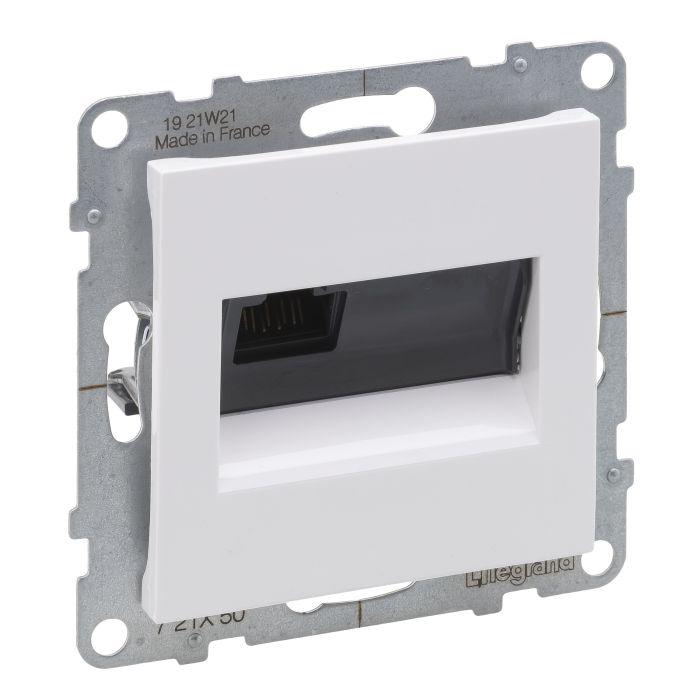 Розетка комп'ютерна 1-а RJ45 Cat5E/UTP Legrand SUNO 721150 білий