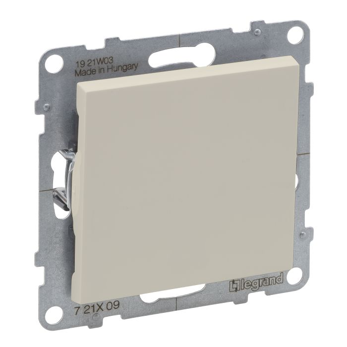 Кнопка 1-кл (пруж.клеми) 6A/250V Legrand SUNO 721209 слонова кістка