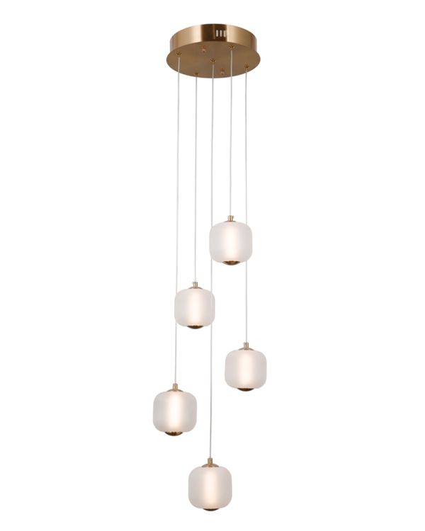 Люстра підвісна ITALUX PND-34362-5-HBR-OPAL Ganti