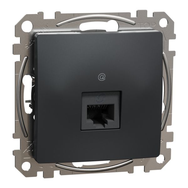 Комп'ютерна розетка RJ45 кат. 6 UTP Schneider Sedna Design SDD114461 Чорний